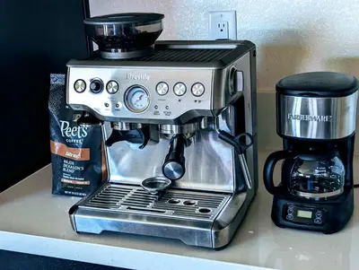 a coffee maker sitting on top of a counter at Modern, Spacious & Relaxing Home in Sparks, NV in Sparks