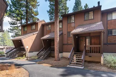 a building with stairs leading up to it at Club Tahoe Resort in Incline Village