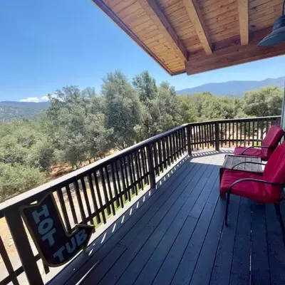 Squirrel View Hot tub BBQ Patio Shuffle Board