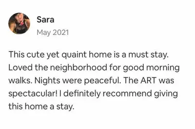a screenshot of a text message about a guy at Smart Eclectic ART HOUSE near UC Davis Med Center in Sacramento