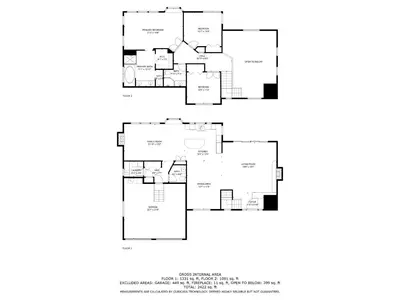 a floor plan of a house at Fox Crossing at Tahoe Donner by Tahoe Getaways - 3BR Vacation Rental w Forested Views & HOA Amenities! in Truckee