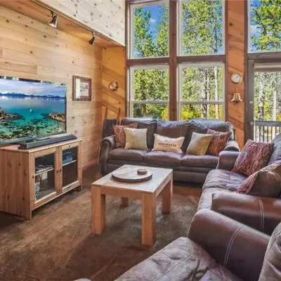 Rustic Retreat by Tahoe Getaways - 4BR Tahoe Donner Contemporary Cabin w Forest Views