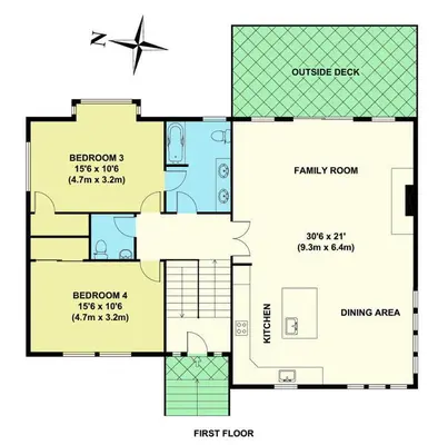 a floor plan of a house at Sans Souci Terrace on the West Shore- 4 BR Cabin, Avail as a Ski Lease, Near Skiing! in Homewood