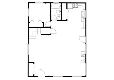 a floor plan of a house at Piney wood - Quiet 2 BR Loft w Private Hot Tub in Carnelian Bay