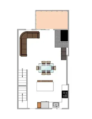 a floor plan of a swimming pool at Silver Strike #2- Walk to Village- Ski Shuttle to Lifts in Truckee