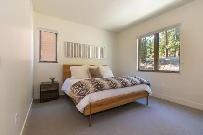 a bedroom with a bed and a window at Crystal Bay Retreat 204 in Crystal Bay