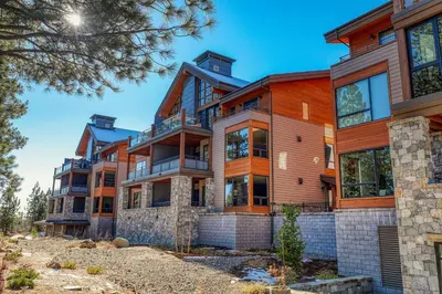 an exterior view of a large house at Crystal Bay Penthouse 301 in Crystal Bay