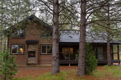 a house with trees in front of it at Firefall Ranch Yosemite in Groveland