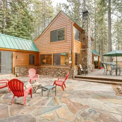 Less Than 1 Mi to Lake Tahoe Beaches Home with Fire Pit!