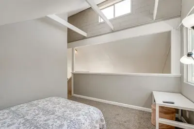 a bedroom with a bed and a window at Bay Area Escape on 5 Acres Pet Friendly, Views in Pilot Hill