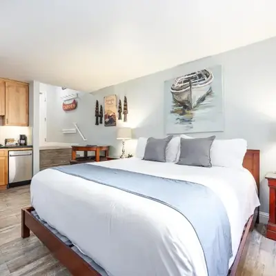 Partial Lake View Stunning Deluxe King Studio #125 at Donner Lake Village