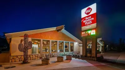 a krispy kreme store with a krispy kreme at Best Western Frontier Motel in Lone Pine