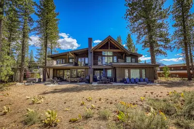 a house in the woods with trees at Crestwood at Schaffer's Mill in Truckee