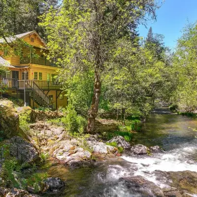 On-Site River Access Quiet Home in Wilseyville!