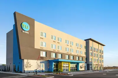 a building with the intel logo on it at Tru By Hilton Lodi in Lodi