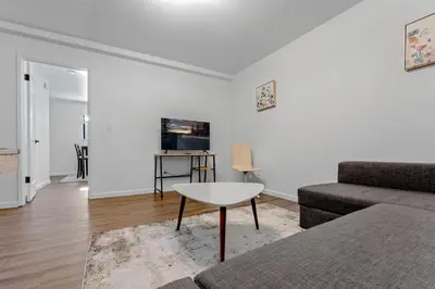 a living room with a couch and a table at Modern 3BR Carnelian Bay Retreat in Carnelian Bay