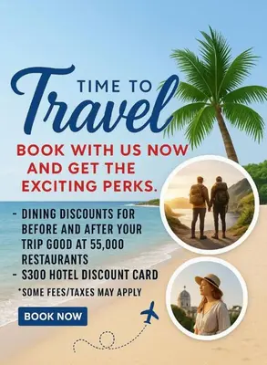 a flyer for a travel book with us now and get the exciting permits at Wyndham South Shore 1Bd- sleeps 4 in Zephyr Cove