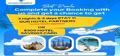 a flyer for a booking clinic with a plane and a city at Worldmark South Shore 1Bd- sleeps 4 in Zephyr Cove