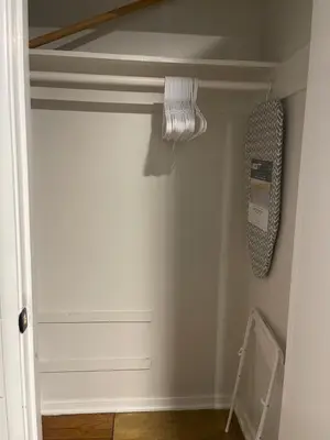 a room with a closet with a white door at A Little Bit Of Country in Visalia