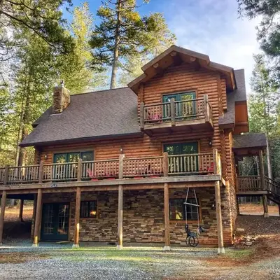 Family-Friendly Log Cabin Rental in California's Gold Country near Sacramento