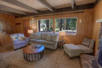 a living room with a couch and chairs and a table at COH0885 - Skyline Divine home in South Lake Tahoe