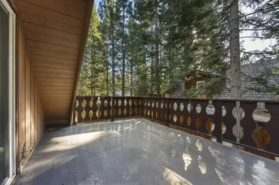 a balcony with a view of the trees at COH0885 - Skyline Divine home in South Lake Tahoe