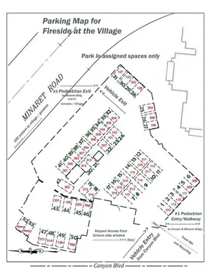 a graphing map for fireside at the village at Fireside at The Village Near Hike Bike in Mammoth Lakes