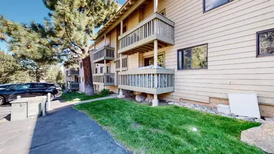 a house with balconies on the side of it at La Vista Blanc with Year-Round Mammoth Fun in Mammoth Lakes