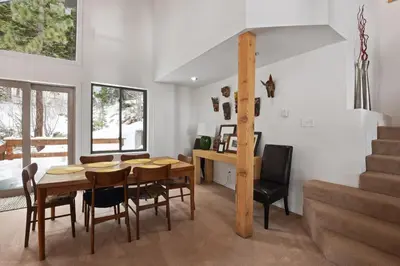 a dining room with a table and chairs at Incline Village Manor Near Beach & More in Incline Village