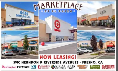 a collage of four pictures of a market place at Cozy room at la paz in Fresno
