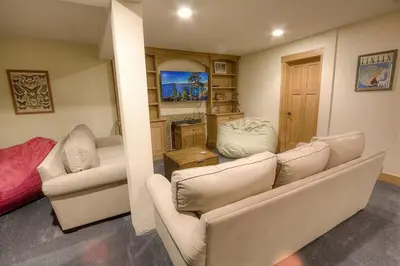 a living room with a couch and two chairs at COH1444 - Fallen Leaf Relief home in South Lake Tahoe