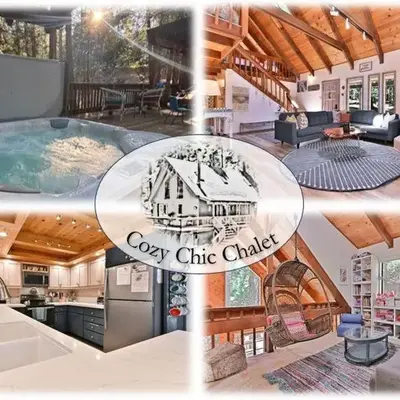 Cozy Chic Chalet - Enchanting & Fun Family Retreat - Hot Tub & Fire Pit - Dog Friendly