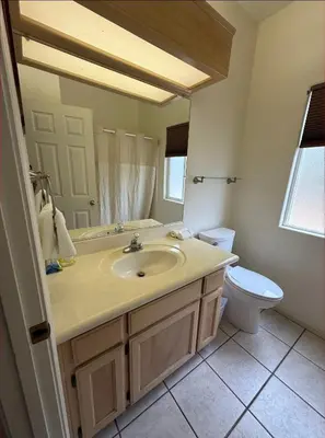 a bathroom with a sink and a toilet at The Gathering Spot-6 miles from Sequoia Nlt'l Park in Three Rivers