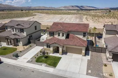 an aerial view of a house at Peaceful Private Room near Sparks in Sparks