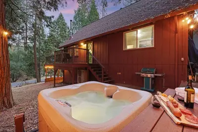 a large bath tub in front of a house at 