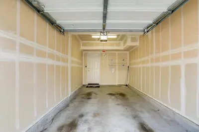 an empty room with yellow walls and a white ceiling at Extended-Stay Ready! Elk Grove Unit with Pool Access in Elk Grove