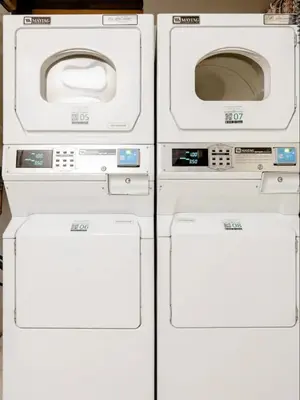 a group of white machines sitting next to each other at Summit 240 in Mammoth Lakes