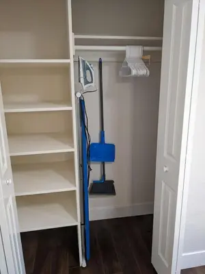 a room with a broom and a mop at 721 Cozy Mid-Town Hideaway in Reno