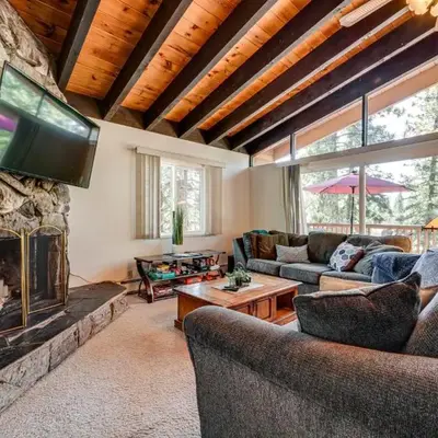 Walk to Lake Tahoe Family Retreat with Deck!