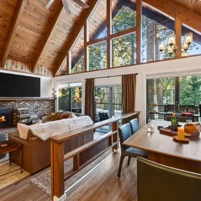 Hot Tub • Firepit • Loft Suite Mins to World-Class Skiing Tahoe A-Frame Retreat by AvantStay
