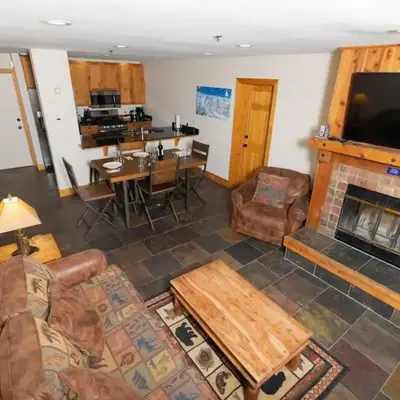 The Meadows-Cozy Family Condo in Kirkwood Deck