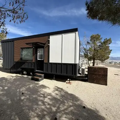 Stylish Modern Tiny House on Wheels with Stunning Mountain Views Near Lone Pine