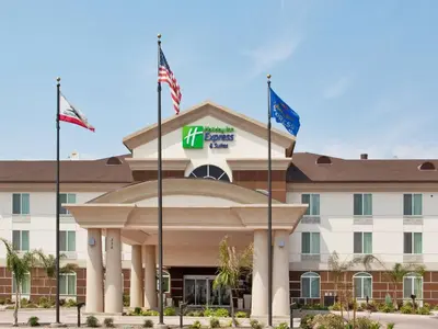 a rendering of the front of a hotel at Holiday Inn Express & Suites Dinuba West by IHG in Dinuba