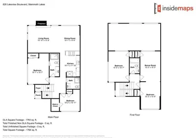 a floor plan of the integrator at Large Spacious Upgraded 4 Bedroom Condo in Mammoth Lakes