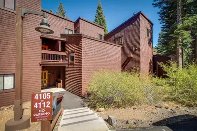 a brick house with a sign in front of it at Northstar Ski Trails in Truckee