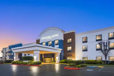 a rendering of the courtyard suites hotel at SpringHill Suites by Marriott Modesto in Modesto