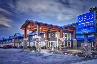 a celtico hotel with a sign in front of it at Cielo Hotel Bishop-Mammoth, an Ascend Collection Hotel in Bishop
