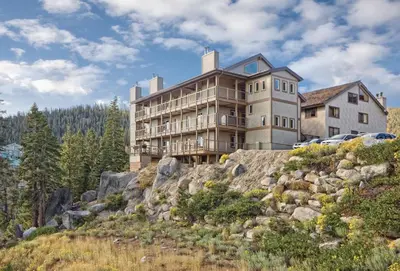 a large house on top of a hill at WorldMark Lake Tahoe in Stateline
