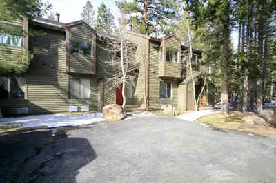 a house with a driveway in front of it at Forest Creek 3 Pet accepted in Mammoth Lakes