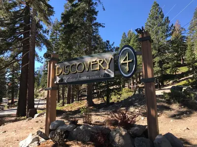 a sign at the entrance to the disney wilderness at Discovery 4 153 in Mammoth Lakes